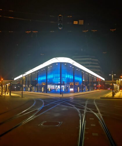 Nachtaufnahme 5 Augsburg Königsplatz