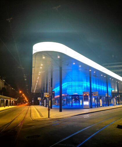 Nachtaufnahme 3 Augsburg Königsplatz