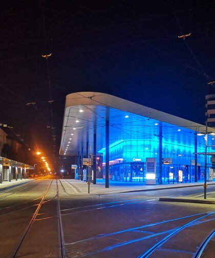 Nachtaufnahme 2 Augsburg Königsplatz