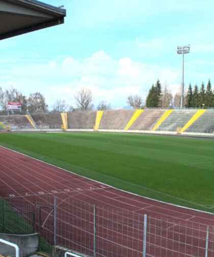 Panoramablick Rosenaustadion Augsburg
